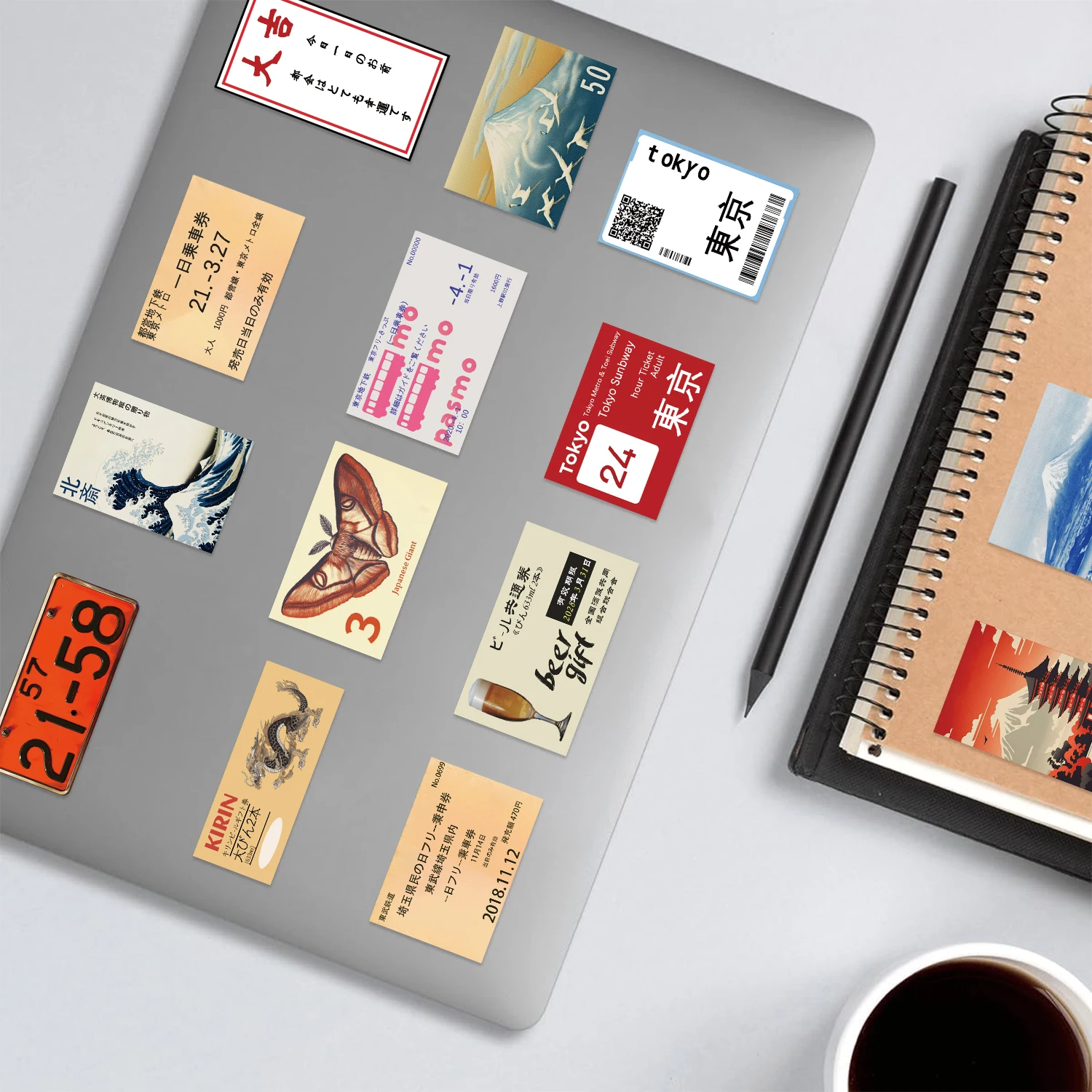 50 STKS Japanse Reiscultuur Stickers Geschilderd Graffiti Mok Mobiele Telefoon Laptop Koffer Decoratieve Stickers