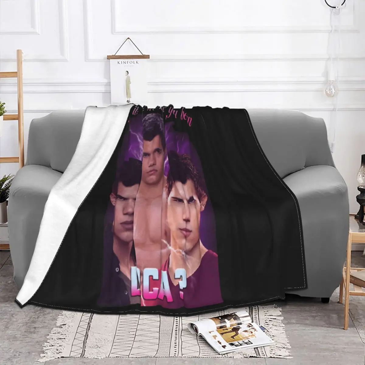 Jacob Black The Twilight Saga Plush Knee Blanket Blankets & Throws Custom Blanket Personalized Throw Blanket