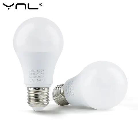 3W 6W 9W 12W 15W 18W LED 전구 램프 E27 Lampada LED 전구 AC 220V-240V 스마트 IC 고휘도 Bombilla 램프 스포트라이트