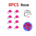 8pcs rose
