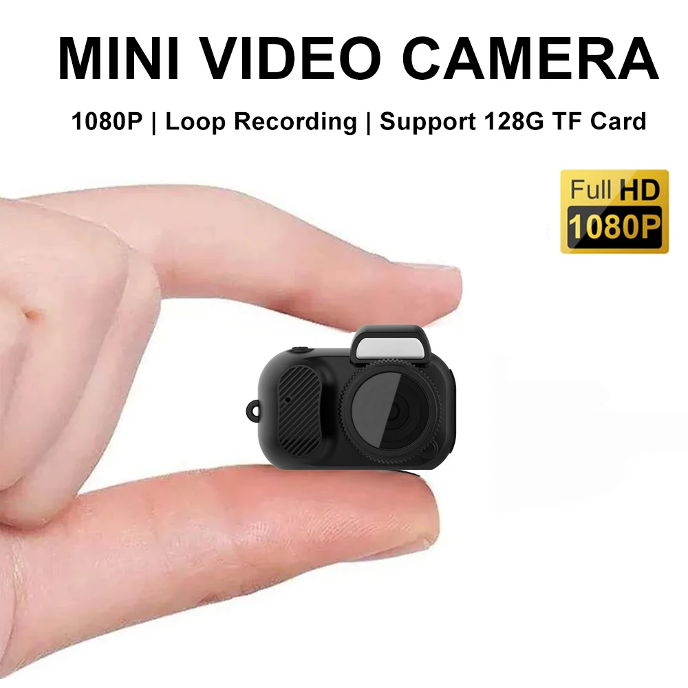 1080P Mini Action Camera Portable Pocket Cam With Screen Video Recorder Sport DV Small Micro Camcorder Thumb Camera