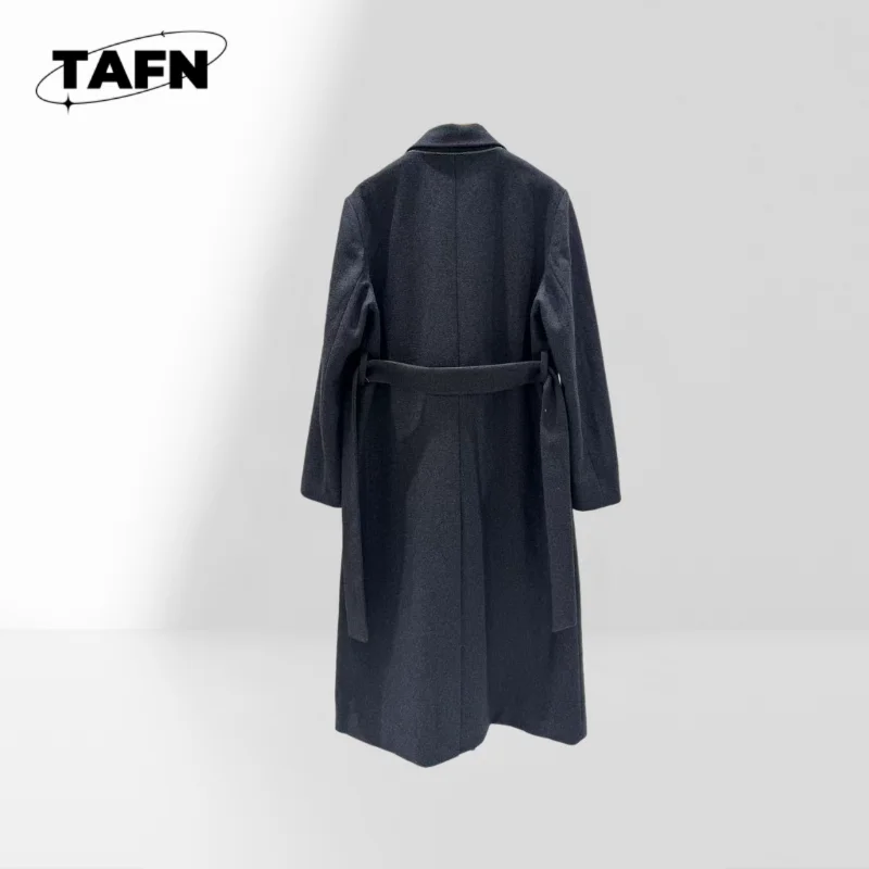 Lightweight Windbreaker Jacket with Zipper Women's Minimalist Style Windbreaker Coat Women's Lapel Trench Coat AJ1810