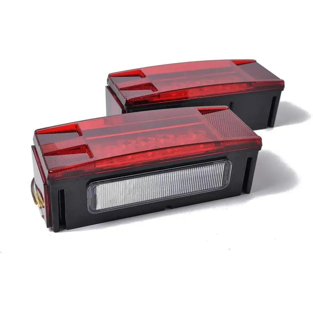 12 فولت LED مقطورة ضوء عدة بدوره الذيل مصباح مكبح لوحة ترخيص ضوء العالمي للمقطورات والشاحنات والشاحنات والحافلات والسحر #1