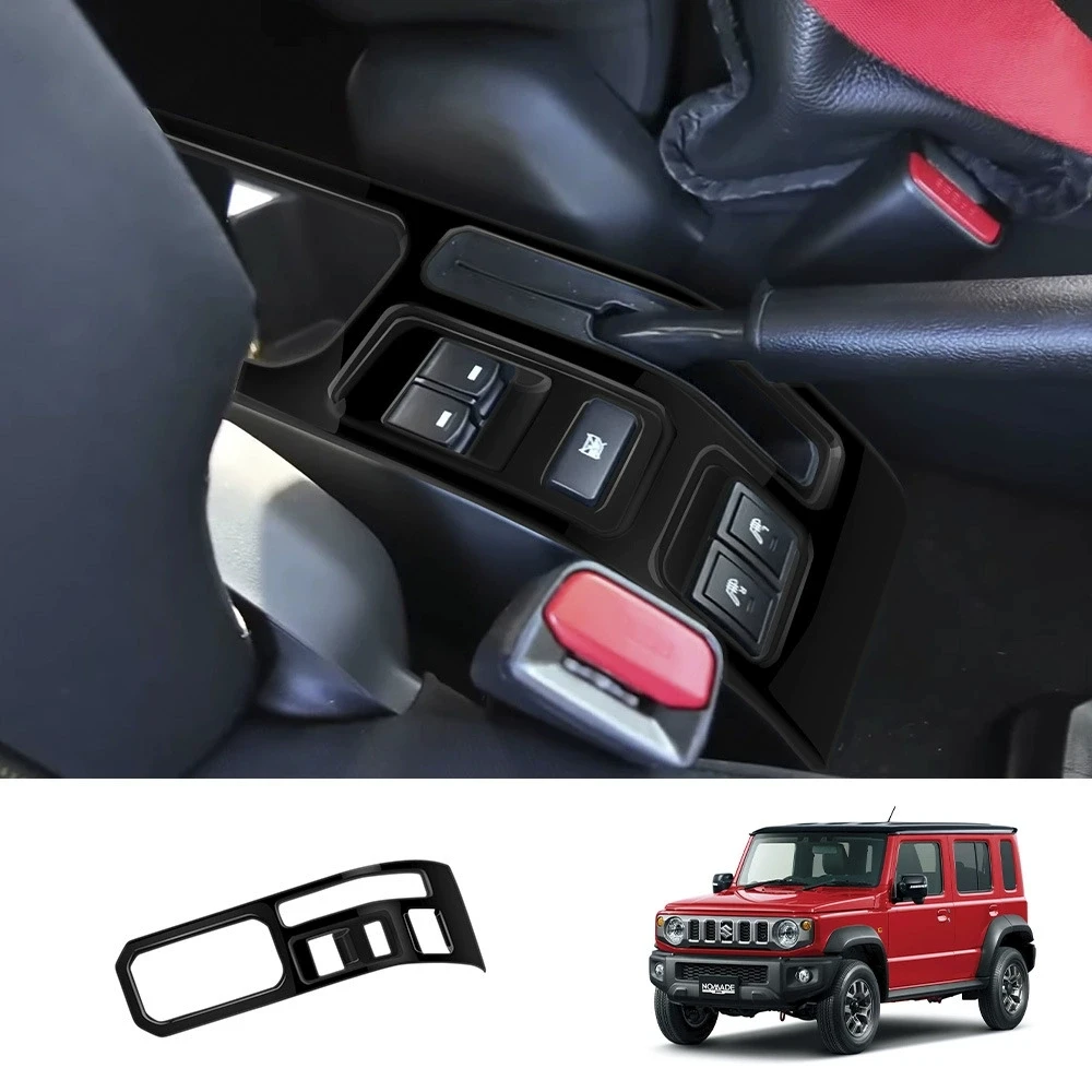 لسوزوكي جيمي نوميد 2025 2026 ABS ألياف الكربون والعتاد التحول غطاء لوحة الكسوة مركز التحكم فرملة اليد زر ملصق غطاء #3