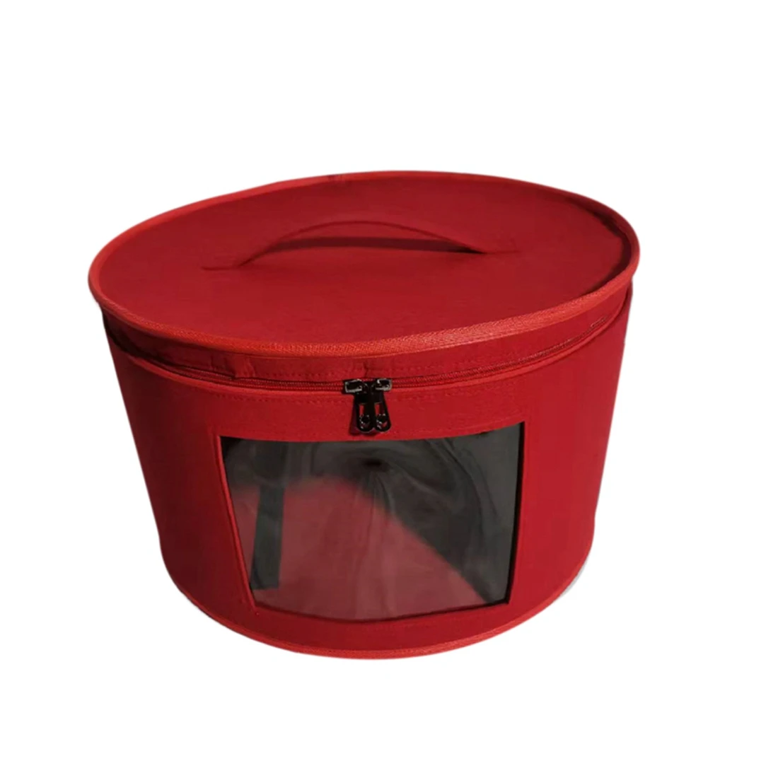 Hat Box Organizer Round Travel Hat Boxes Foldable Hat Storage Bag with Dustproof Lid Large Hat Storage Box Hat Boxes D