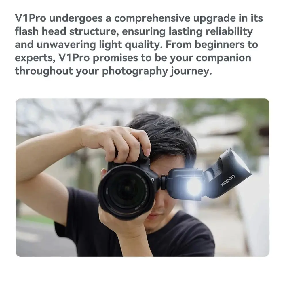 Godox V1PRO-C V1pro-S V1-N V1-F TTL Li-ion Round Head Camera Flash Light Wireless HSS Speedlight For Canon Sony Nikon Fujifilm
