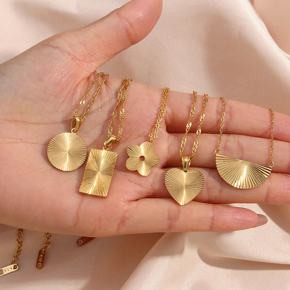 Women's 18K Gold Plated Waterproof Necklace Earring Set