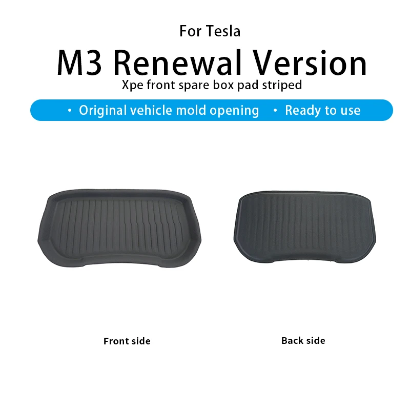 Suitable for 2024-2026 Highland / New M3, XPE Frunk Mat with Striped Texture, Durable Front Trunk Liner