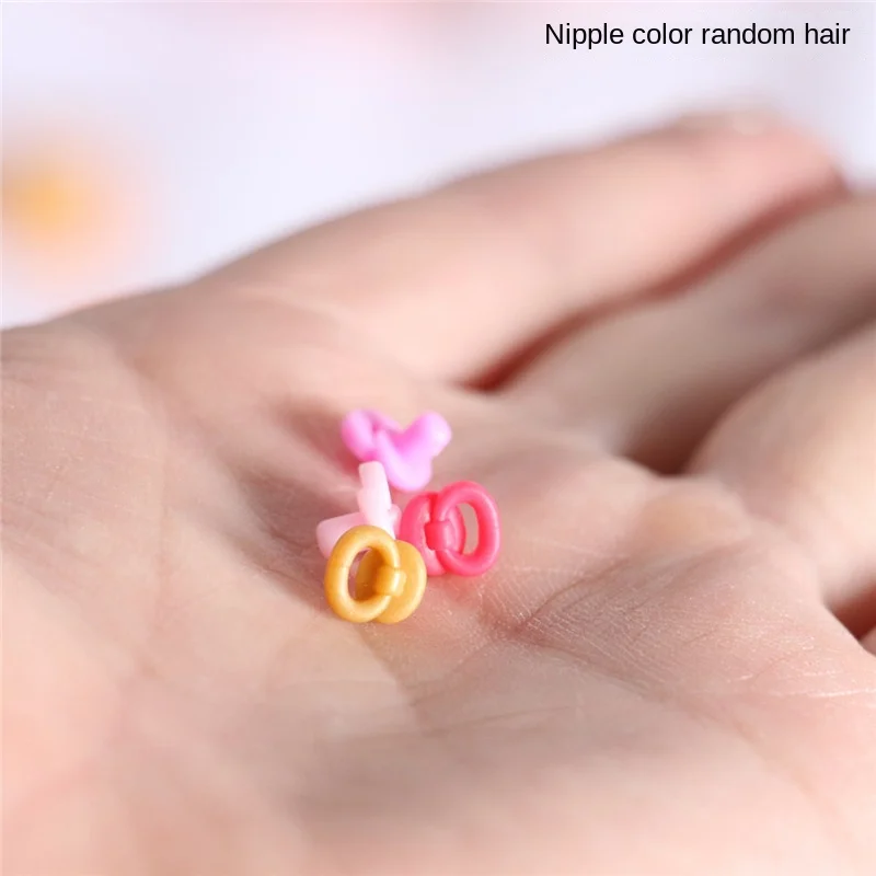 3pcs Dollhouse Baby Supplies Bib Mini Bottle Miniature Simulation Kid Scene Doll Accessories Home Decor Baby Room Decoration