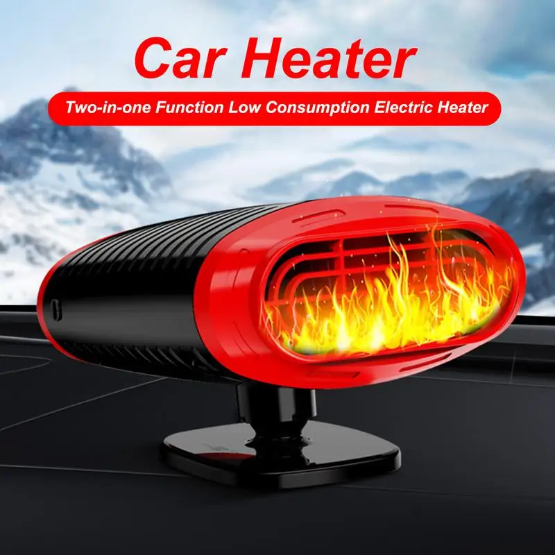 

12V Car Electric Heater Fan 360 Rotating Auto Windshield Defroster Defogging Defrosting Heating Fan 2 in1 Car Anti-Fog Heater