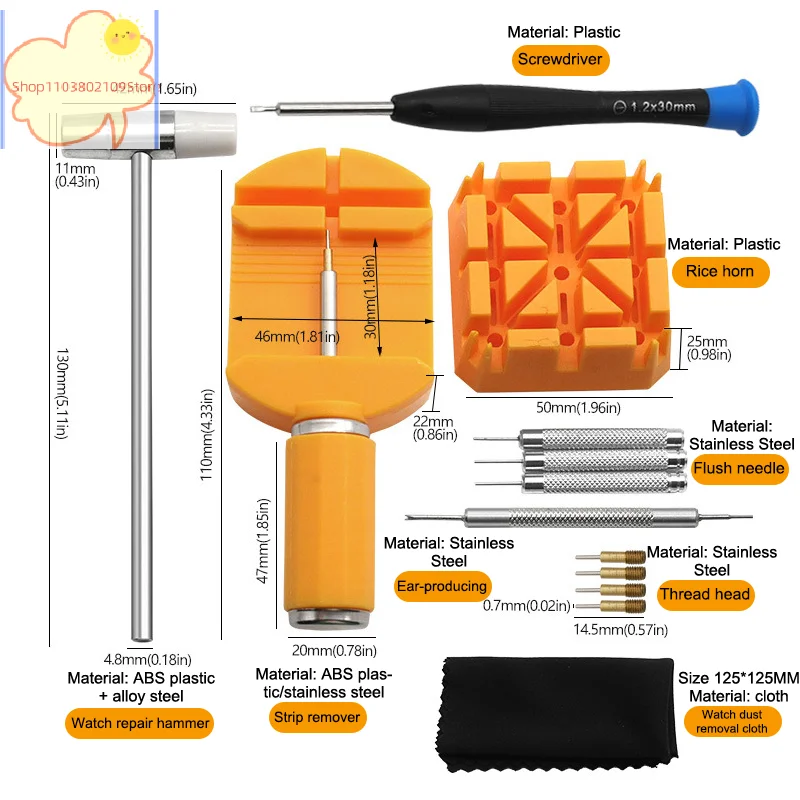 

11Pcs Watch Repair Tools Set Watch Bracelet Removal Adjustment Tool Repair Kit For Watch Bracelet Adjustment And Replacement