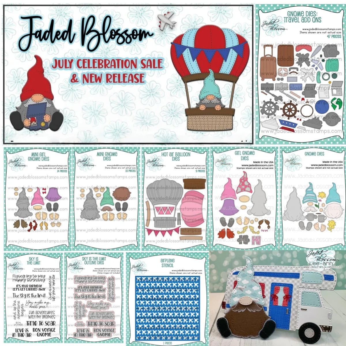 

Gnome Travel Add Ons Автомобильный воздушный шар Металлические трафареты Прозрачные штампы Трафарет DIY Скрапбук Рельефная открытка ручной работы 2025 Новый