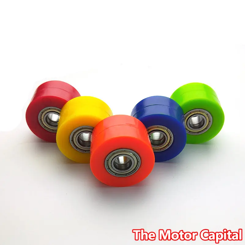 

Chain 8/10mm Pulley Roller Slider Tensioner Wheel Guide For Street Bike Enduro Motorcycle Motocross ATV CRF CR XR