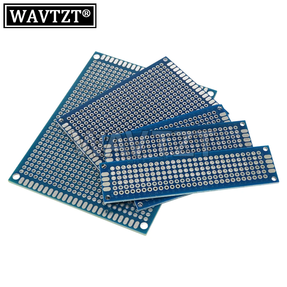 Electronic PCB Board 2x8cm 3x7cm 4x6cm 5x7cm Diy Universal Printed Circuit Board 5*7cm 4*6cm 3*7cm Blue PCB For Arduino IGMOPNRQ