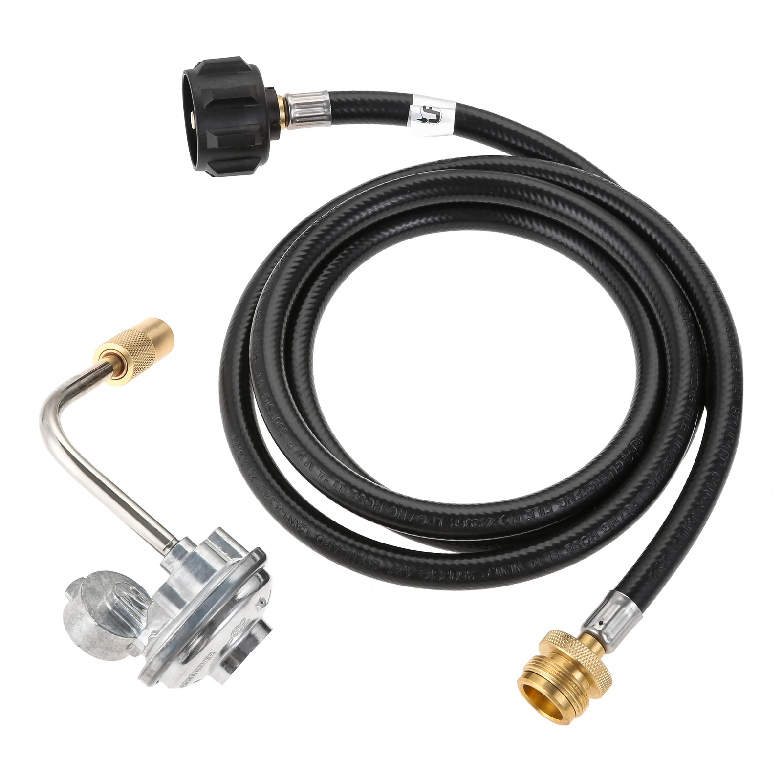 6 FT Propane Adapter Hose with Gas Regulator 1lb to 20lb Converter fits Blackstone 17