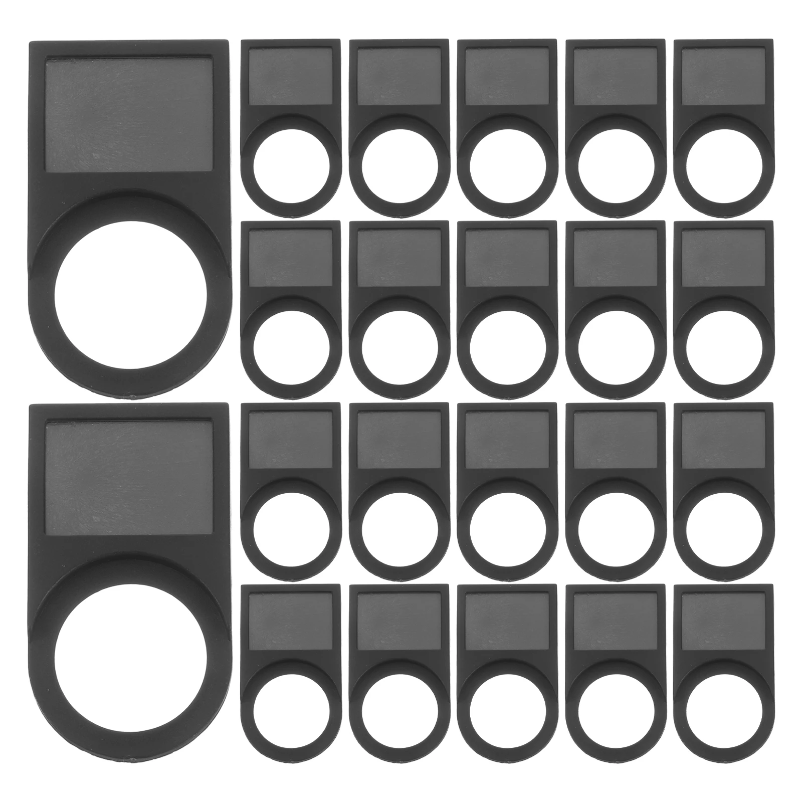 

50 Pcs Switch Sign Back Button Light Plastic Communication Board Lighted Power Label Bulletin with Push