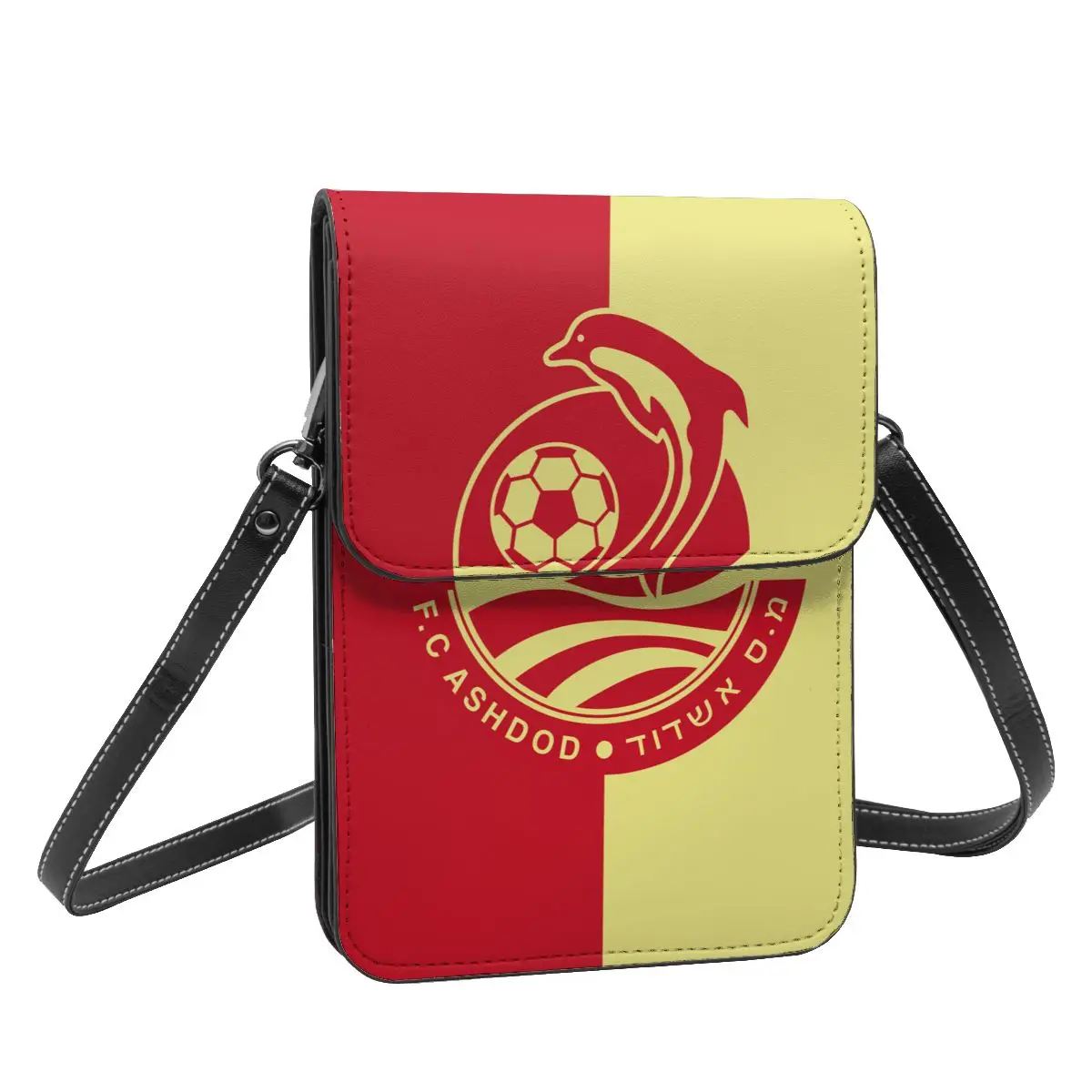 F.C Ashdod Crossbody Wallet Cell Phone Bag Shoulder Bag Cell Phone Purse Adjustable Strap