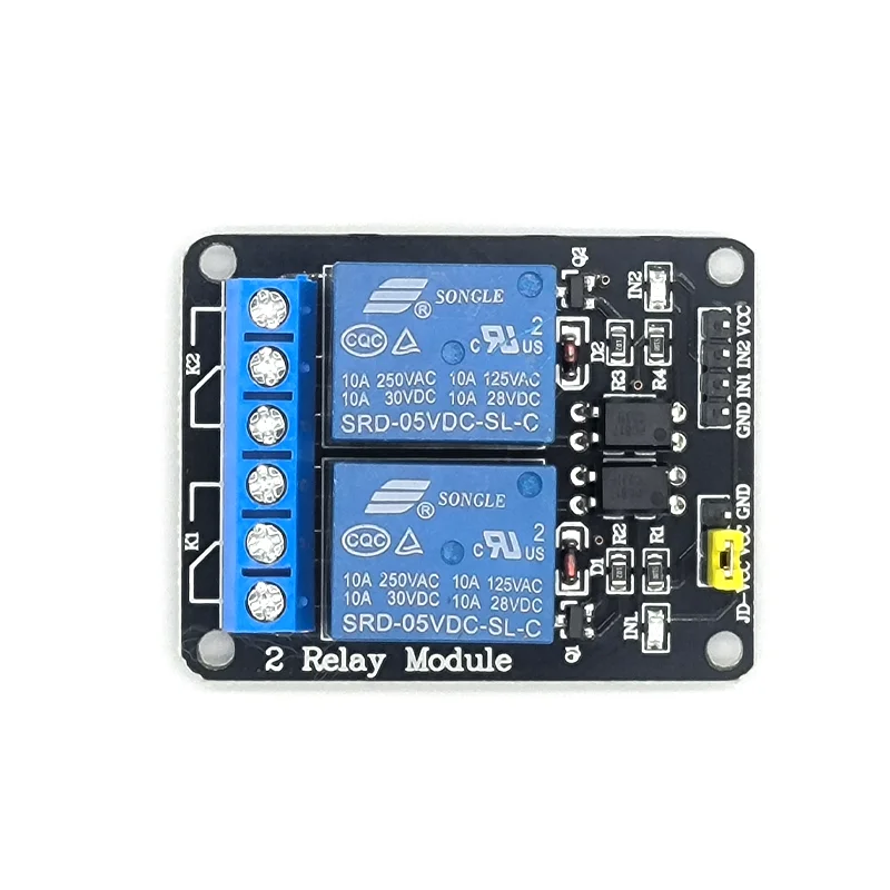 KY-019  5V 2 Channel Optocoupler Relay Module with Optocoupler Isolation