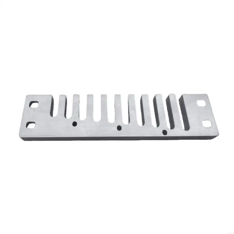 Multifunitonal Tuned Harmonica 10 Holes Compact Size Metal Texture for Performer
