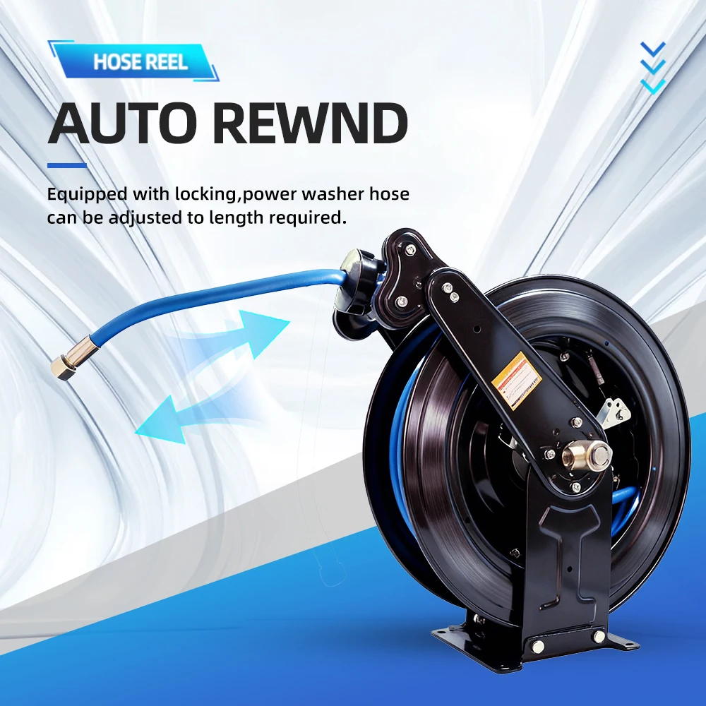 

High Pressure Washer Wall Mounted Automatic Retractable Hose Reel Retractable Hose Reel