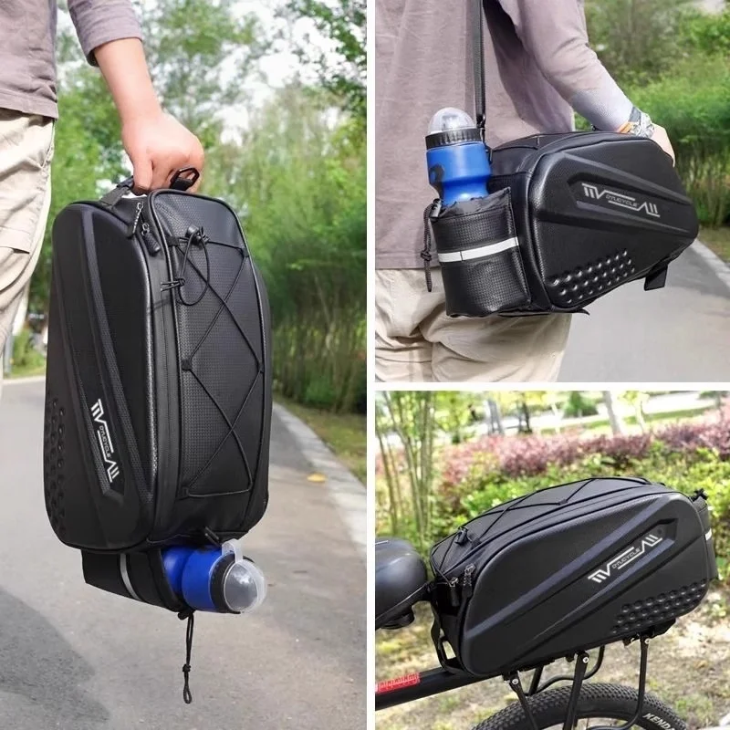 Fietszillentas met grote capaciteit 10L waterdichte multifunctionele schouderzadeltas reistas fietsen woon-werkverkeer reizen