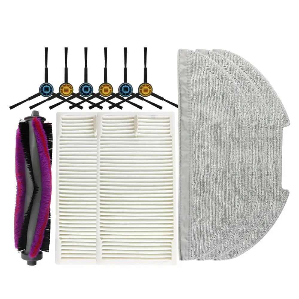 For Midea M9 Eureka E10S E20 Plus Robot Vacuum Accessories Cleaning Set Replacement Roller Brush HEPA Filter Mop Pad Parts