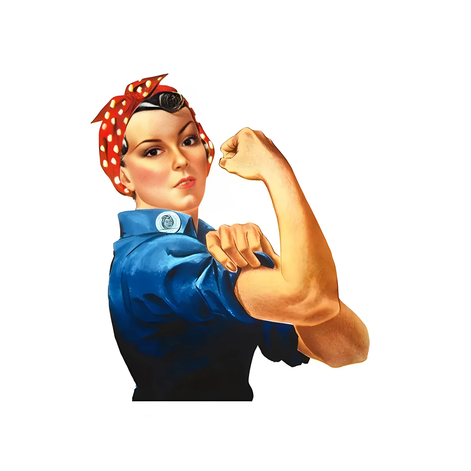 American Woman Riveter Creative Vinyl Waterproof Sticker Decal For Car, Laptop, Wall Window, Bumper