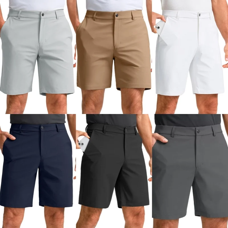 

Мужские карго-шорты с карманами, свободного кроя, для работы, активного отдыха, походов, гольфа, фитнеса, быстросохнущие, хлопковые, с множеством карманов