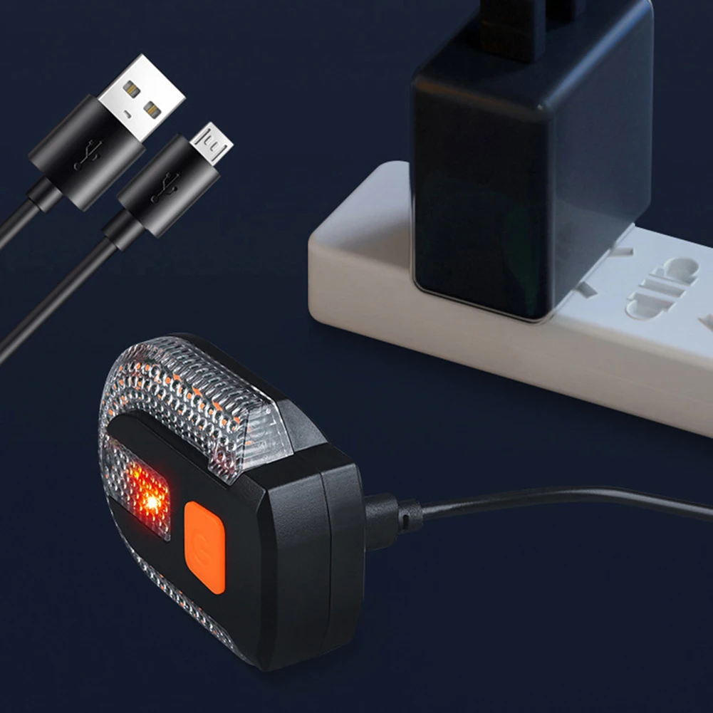 Waterproof Bike Tail Light USB Charging Bicycle Warning Light LED Turn Signal Portable Riding Equipment for Night велоаксессуары