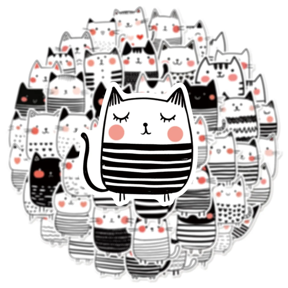 

10/50Pcs Japan Funny Fat Cats Meme Graffiti Stickers DIY Scrapbook Notebook Laptop Luggage Cute Animal Decals Sticker Kid Toys