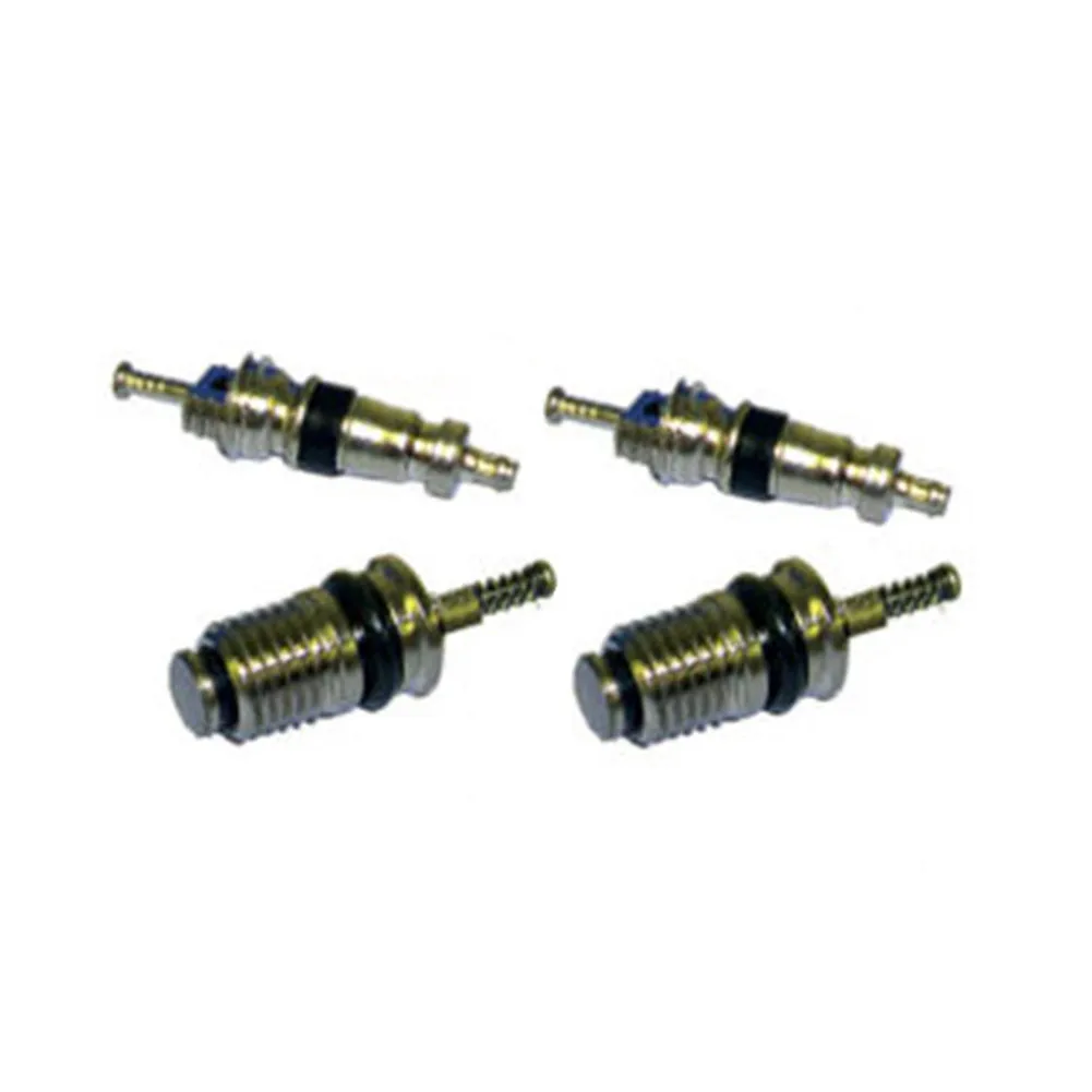 Replacement A/C Cap and Valve Core Kit Containing 10-Piece Seal Set for Standard Automotive Air Conditioning Systems