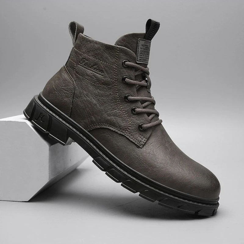 عالية الجودة الأدوات الأحذية الكلاسيكية الأحذية الذكور في الهواء الطلق الصحراء الأحذية موضة أحذية رجالي كل مباراة الرجال موضة الكاحل الأحذية الجلدية