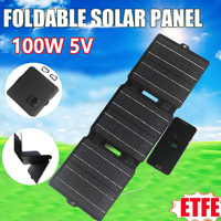 100W Foldable Solar Panel Portable USB Charger Folding Solar Cell Charge Power Bank For Phone Outdoor Hiking Camping Climbing