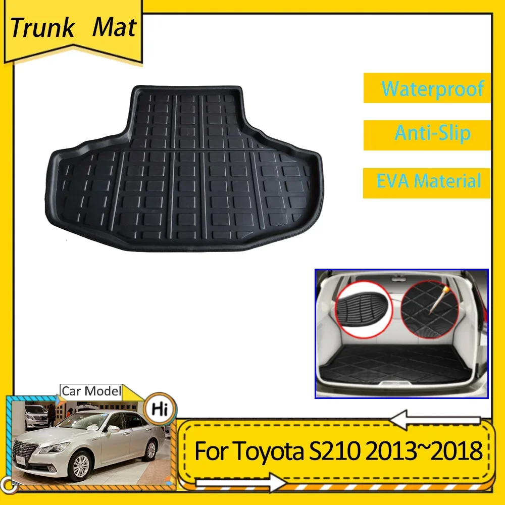 Car Trunk Mat For Toyota Crown S210 MK14 2013~2018 Accessories Cargo Boot Pad Protective EVA Waterproof Carpet Liner Carg Cover