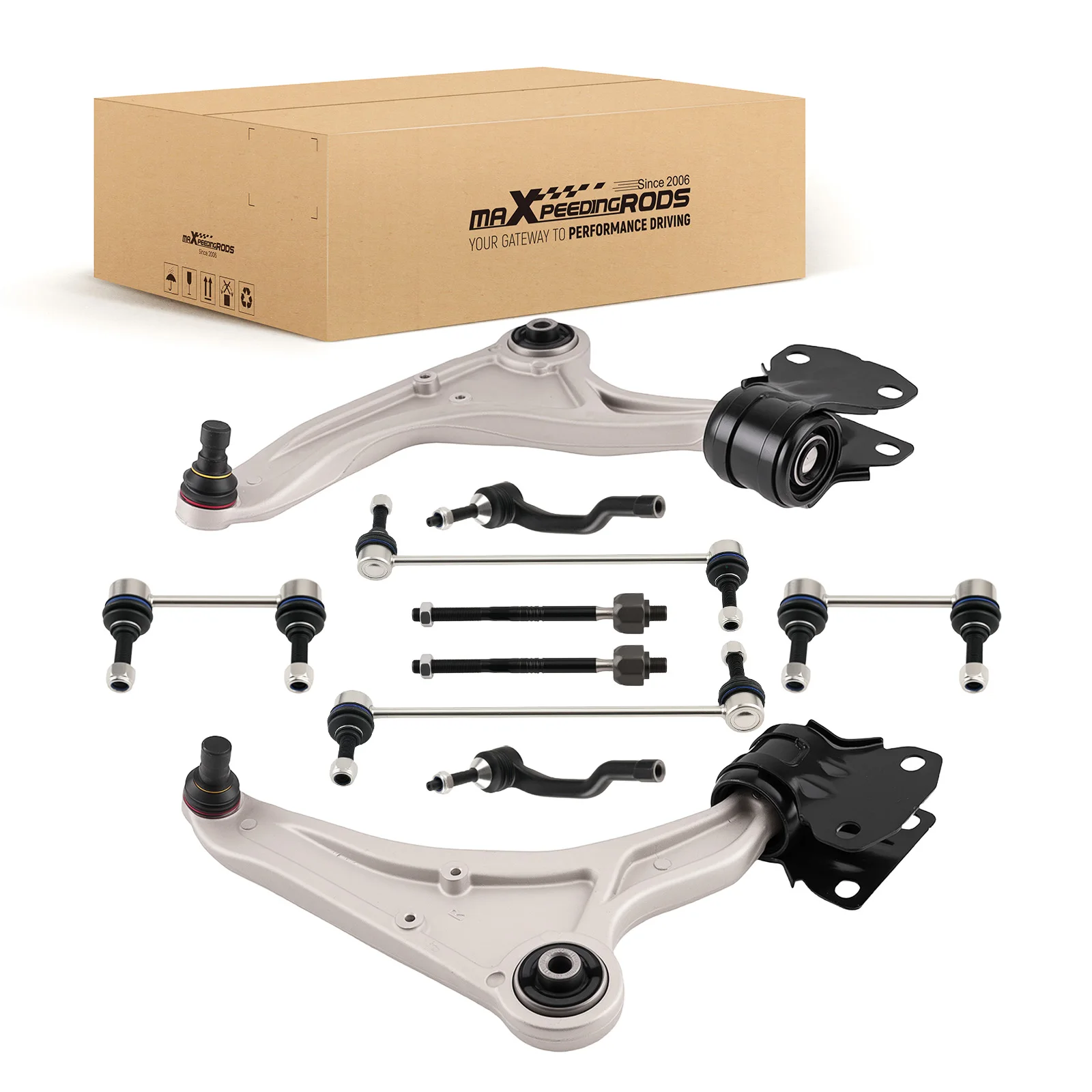 

MaXpeedingrods Adjustable OE Control Arm For LINCOLN MKZ 2013-2018 All Models Front Lower Control Arm Ball Joints Tie Rod