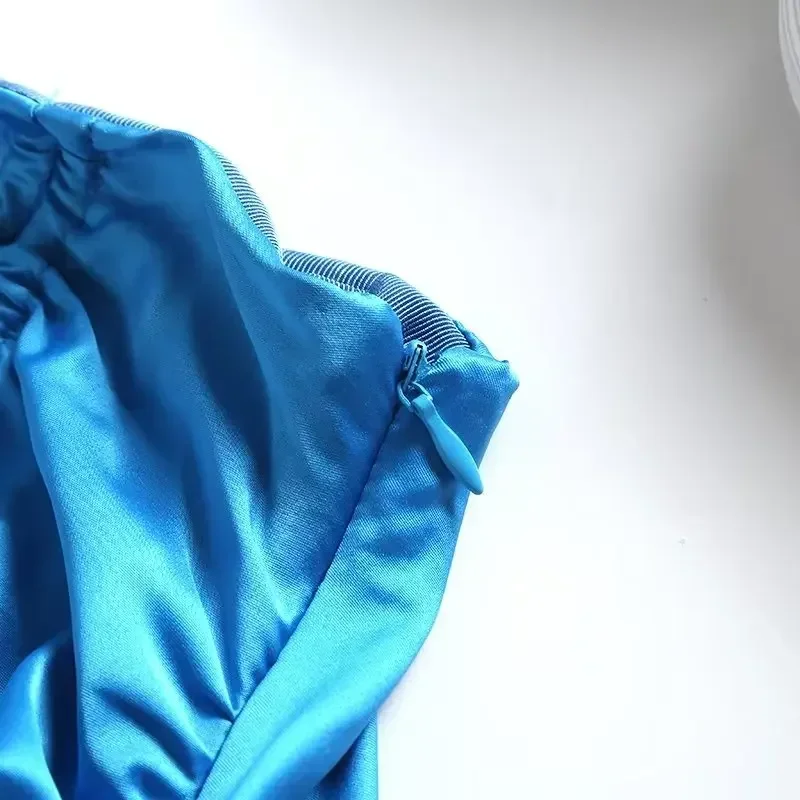 Dames 2023 Chique Mode-Temperament Joker Trekkoord Plooi Ontwerp Split Mid-Length Rok Retro Hoge Taille Rits Rok Mujer