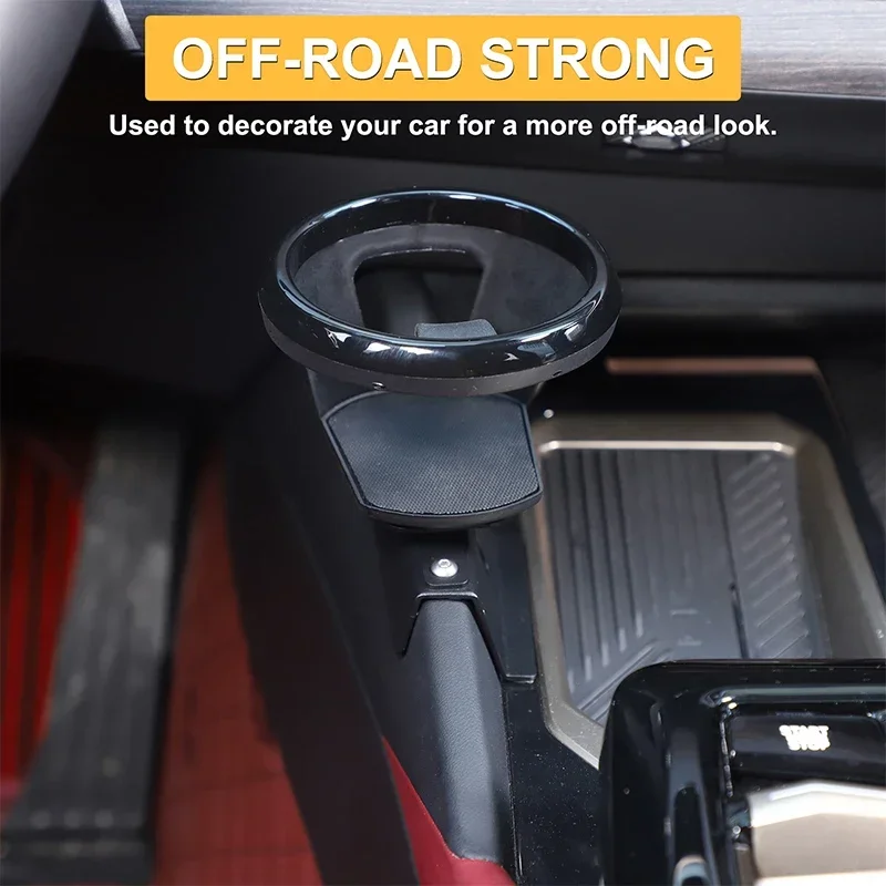 

For BMW 5 Series G60 2024+ Carbon steel Car center console water cup holder drink holder car interior modification accessories
