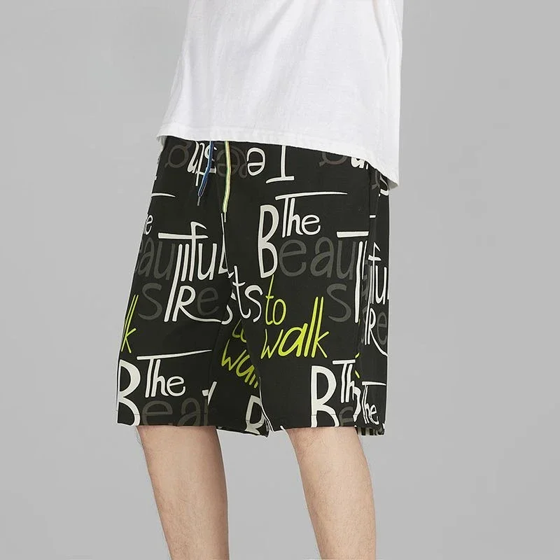 Пляжные широкие шорты для мужчин, мешковатые мужские шорты со шнурком, маленький размер, без логотипа, со льдом, стильные летние Y2k Xl