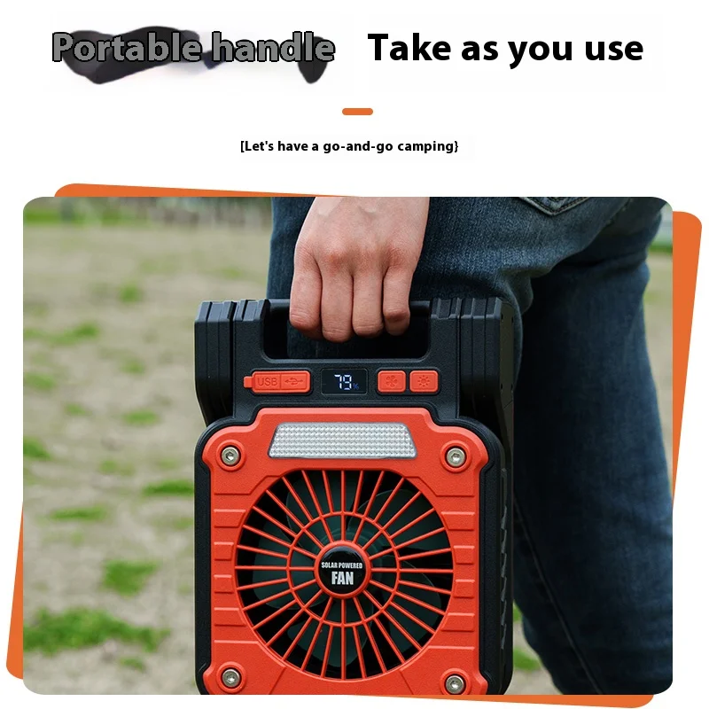 Outdoor Fan Camping Light Portable Usb Tent Lighting Led Multifunction Camping Solar Fan Light