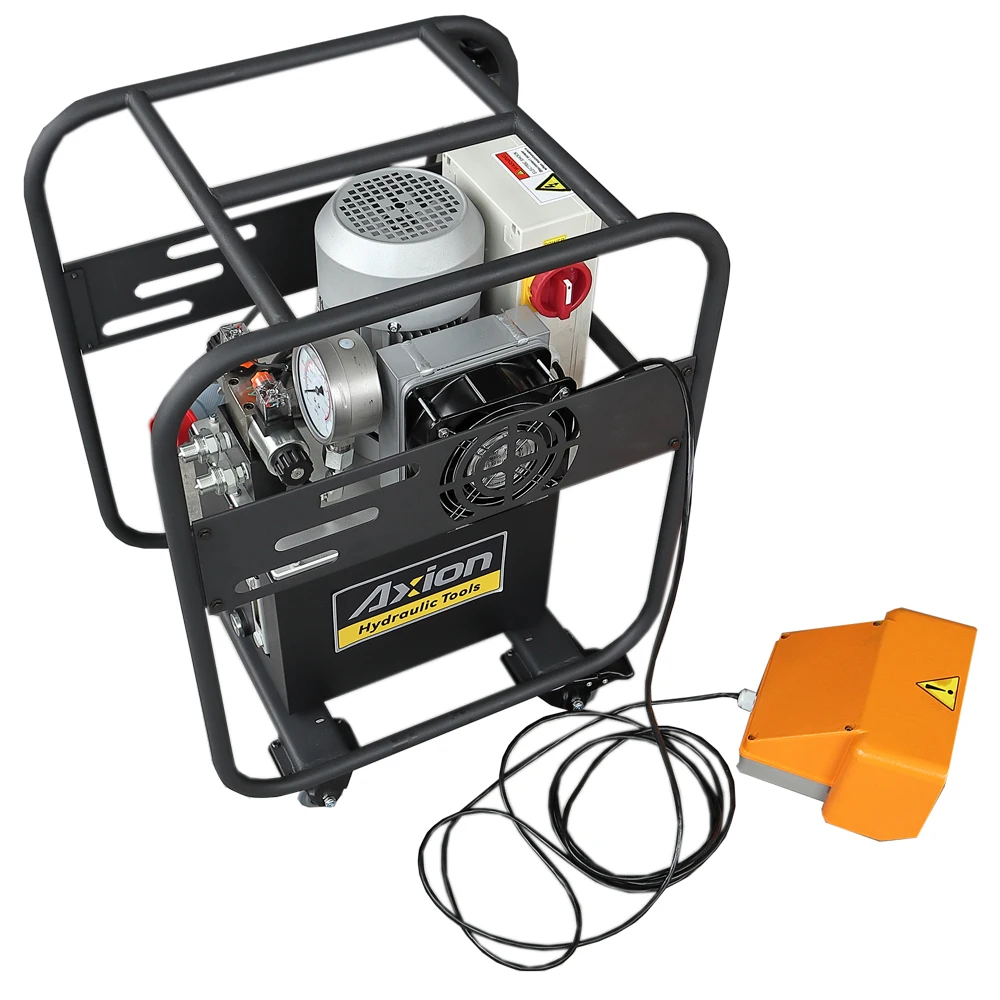 AE25 700 Bar / 10000 PSI Ex-Rated Electric Hydraulic Pump Station Foot Operated Control for Petrochemical Bolting Tools