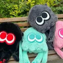 Splatooned 3 Octopus Backpack Large Capacity Shoulder Bag Cute Plush Bag Inkling Kawaii Animal Soft Stuffed For Fans Girl Gift