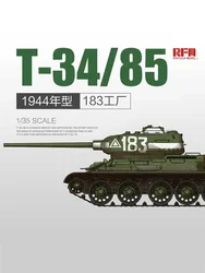 Ryefield Model Assembled Tank Model Kit RM-5083 T-34/85 Medium Tank 1944 Factory No.183 1/35