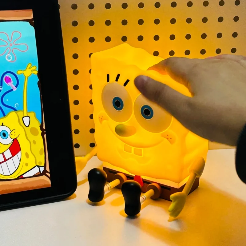 

Оригинальный подлинный Губка Боб Квадратные Штаны Свет Ночник Спальня Свет для сна Практичное украшение для рабочего стола Креативный подарок