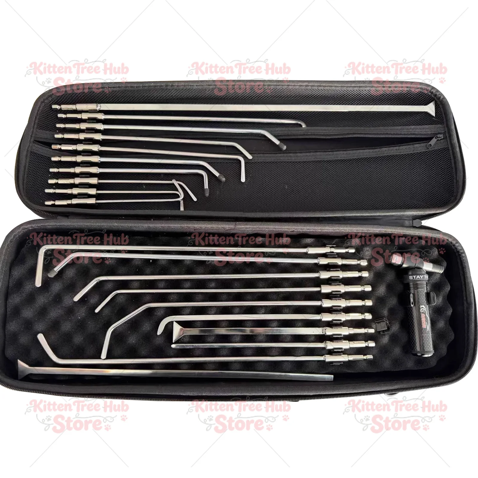 20 Pcs Paintless Dent Repair Push Rods Kit, Automotive Panel Beating Dent Removal Hooks, PDR Tools