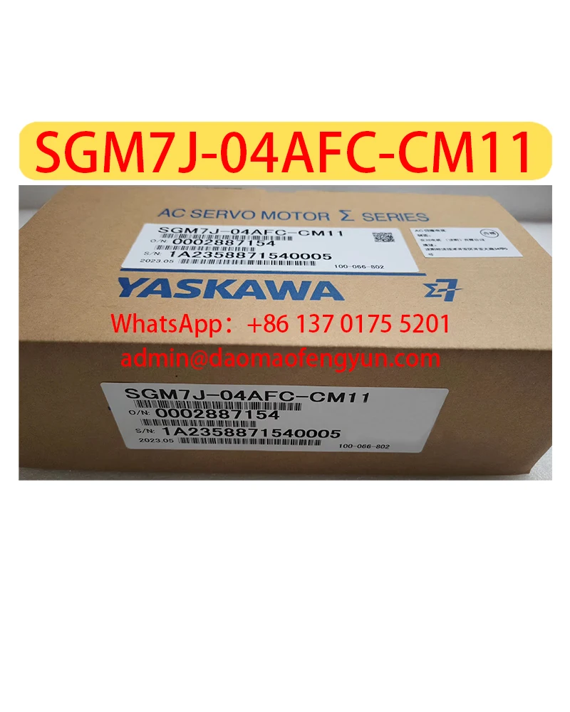 

SGM7J-04AFC-CM11 Brand New Servo Motor Original Genuine，Fast shipping，SGM7J 04AFC CM11