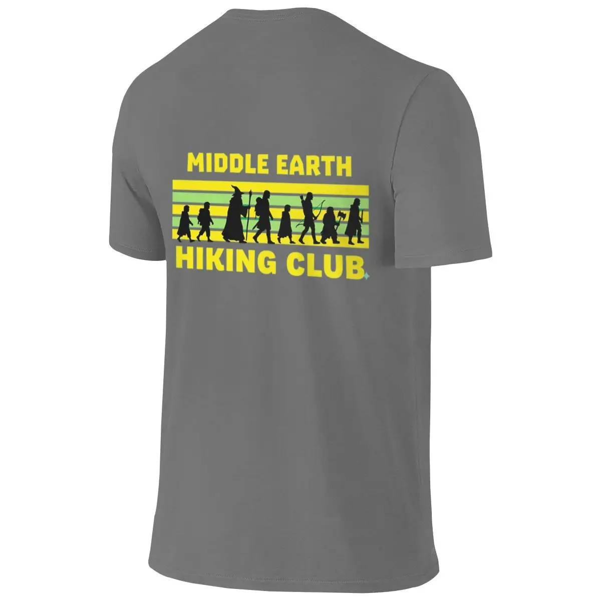 Middle Earth Hiking Clubmiddle Earth Hiking Club Salt Style Reversible T-shirt Casual Youthful Feeling Simple Prints Basic Tee