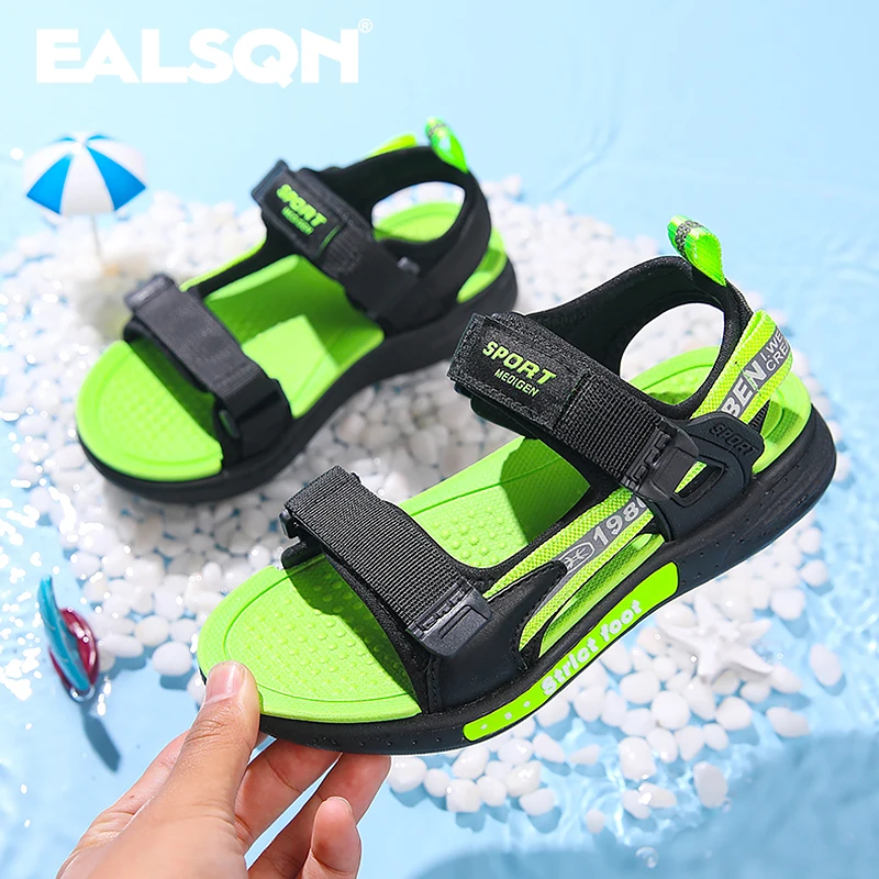 Summer Boy Sandals Big Kids Shoes Soft Soled Children Kids Baby Beach Shoe Swimming Shoes Outdoor Sandal Roman Slippers