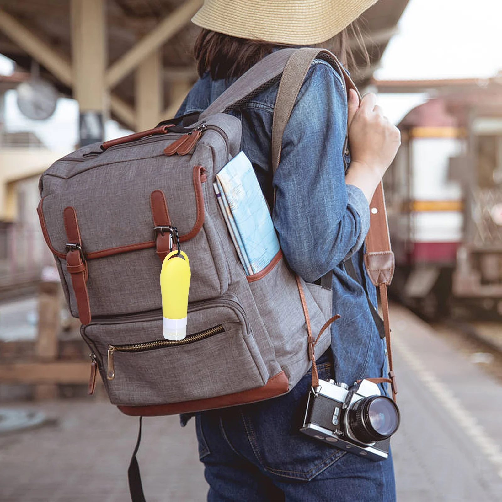 

4Pcs Silicone Cosmetics Bottles Durable Travel Sub-Packing Container Small Refillable Lotion Shampoo Storage Bottles