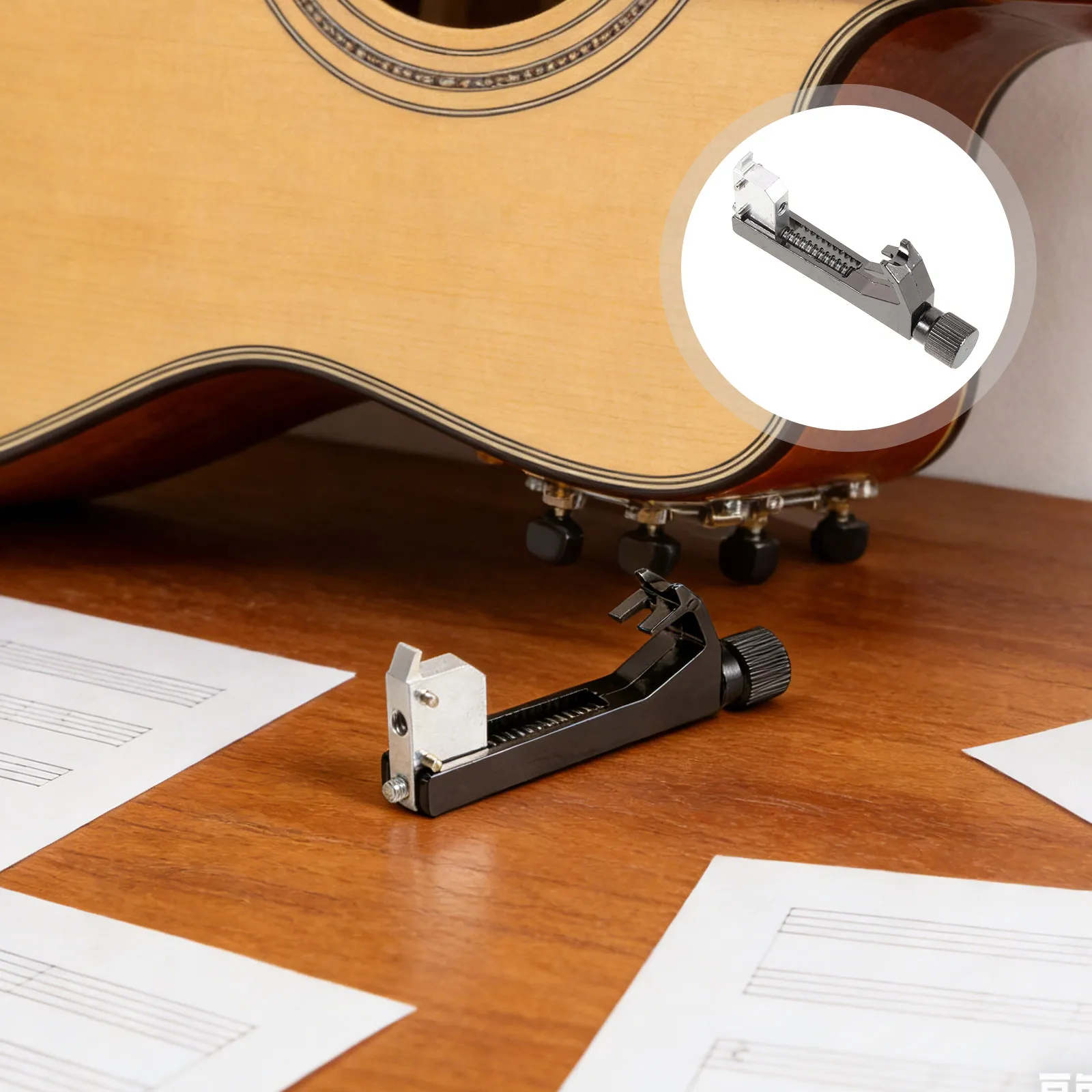 Electric Guitar Tremolo Intonation Tool Black Professional Octave Correction Accessory Stage Adjuster Guitar