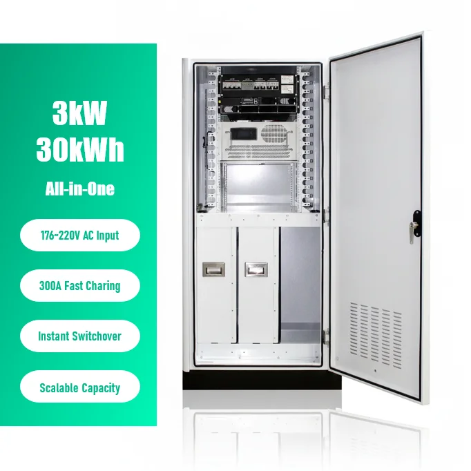 30-40KW 30kWh Residential Energy Storage Off-Grid System Scalable LiFePO4 Battery IP65 Protection CAN Communication Solar Panel